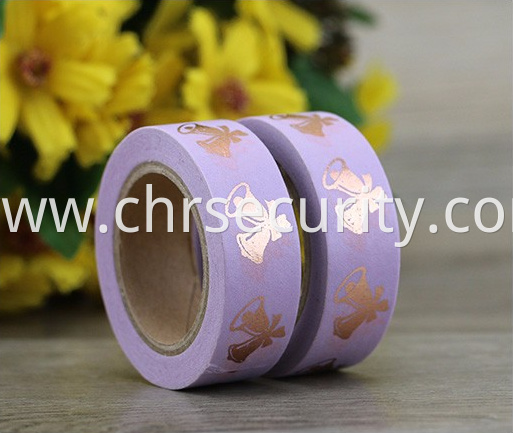 Lavender sticker roll custom printed reflective tape